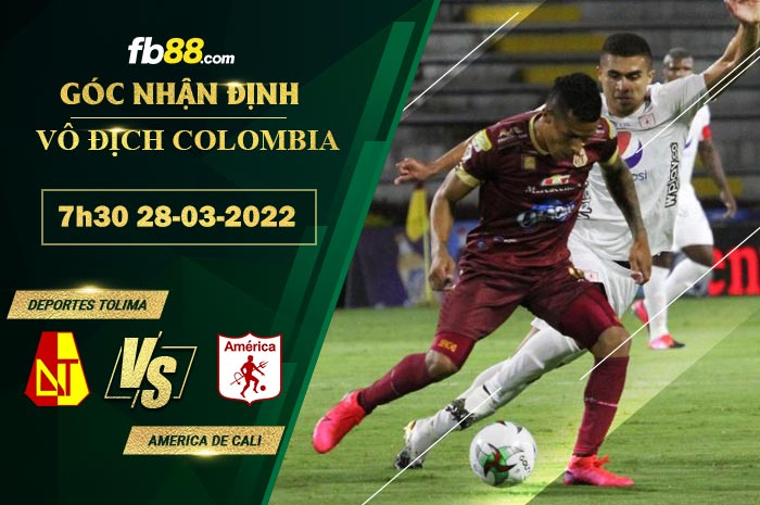 Fb88 soi kèo trận đấu Deportes Tolima vs America de Cali