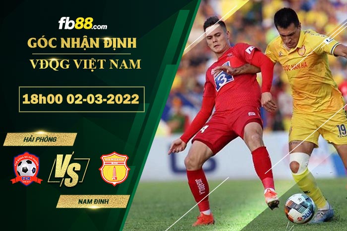 Fb88 soi kèo trận đấu Hải Phòng vs Nam Đinh