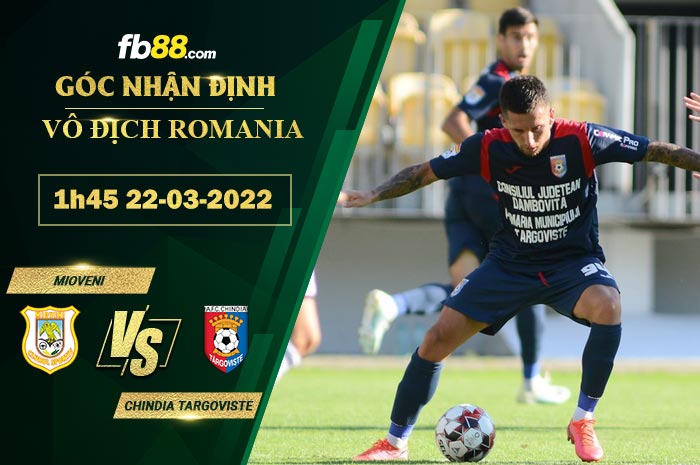 Fb88 soi kèo trận đấu Mioveni vs Chindia Targoviste