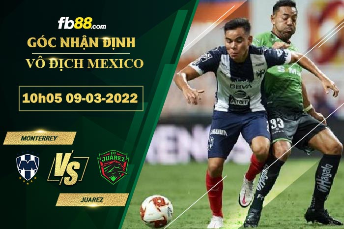 Fb88 soi kèo trận đấu Monterrey vs Juarez