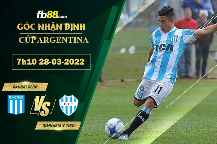 Fb88 soi kèo trận đấu Racing Club vs Gimnasia y Tiro