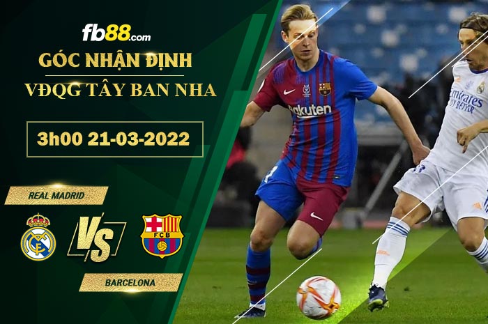 Fb88 soi kèo trận đấu Real Madrid vs Barcelona