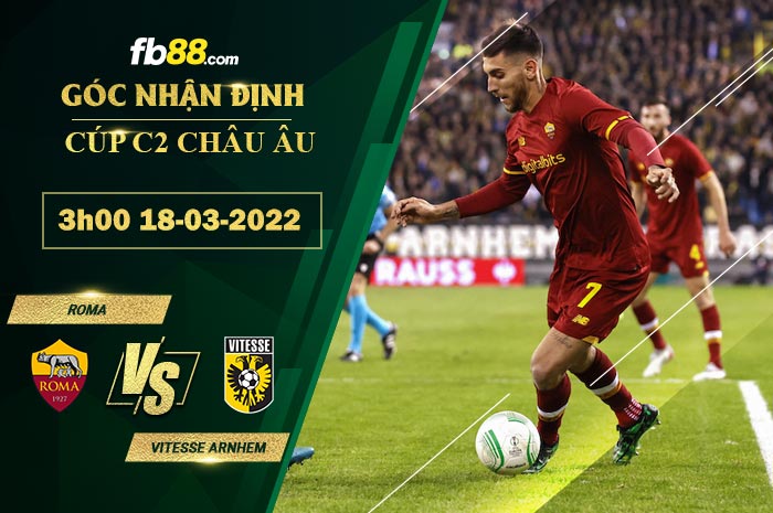 Fb88 soi kèo trận đấu Roma vs Vitesse Arnhem