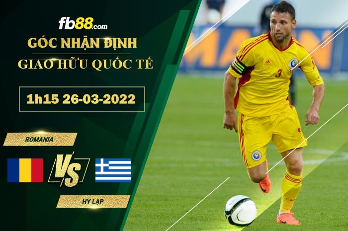 Fb88 soi kèo trận đấu Romania vs Hy Lạp