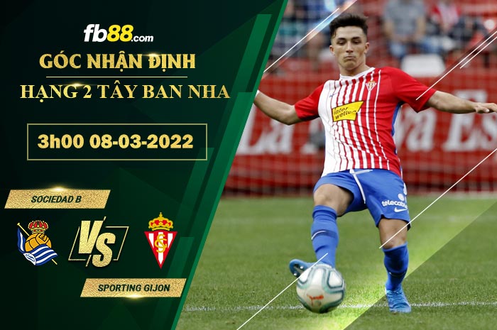 Fb88 soi kèo trận đấu Sociedad B vs Sporting Gijon