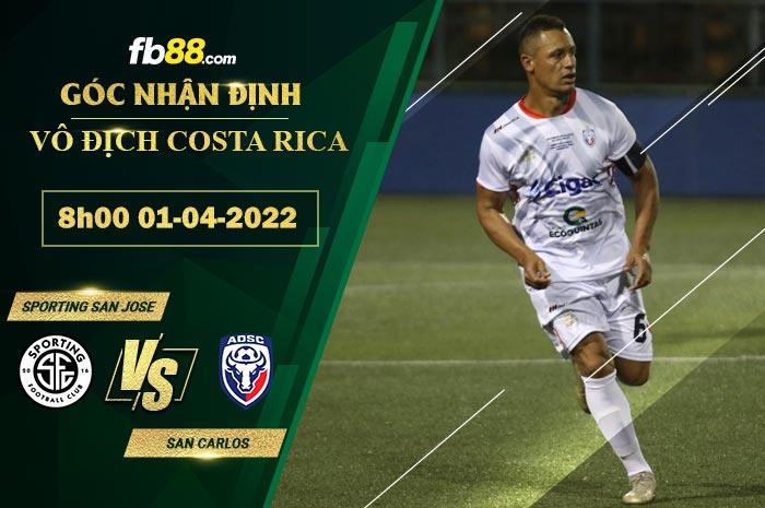 Fb88 tỷ lệ kèo trận đấu Sporting San Jose vs San Carlos