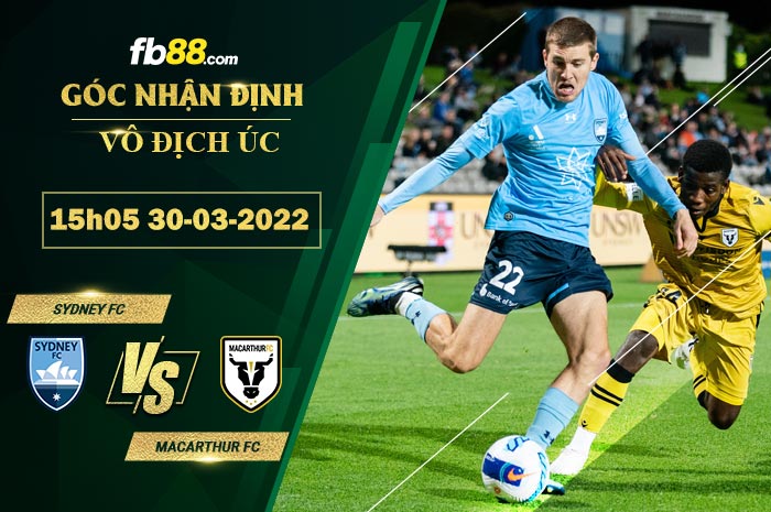 Fb88 soi kèo trận đấu Sydney FC vs Macarthur FC