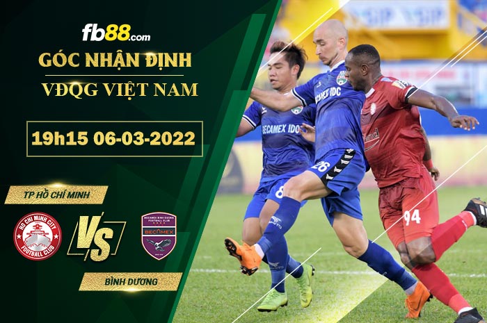 Fb88 soi kèo trận đấu TP Hồ Chí Minh vs Bình Dương