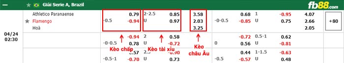 fb88-bảng kèo trận đấu Atletico Paranaense vs Flamengo