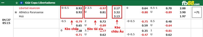 fb88-bảng kèo trận đấu Club Libertad vs Atletico Paranaense