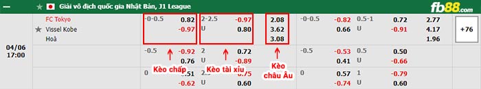 fb88-bảng kèo trận đấu FC Tokyo vs Vissel Kobe