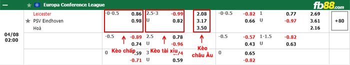 fb88-bảng kèo trận đấu Leicester vs PSV