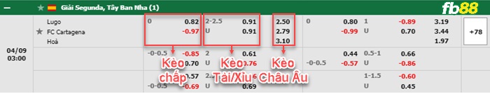 Fb88 bảng kèo trận đấu Lugo vs FC Cartagena