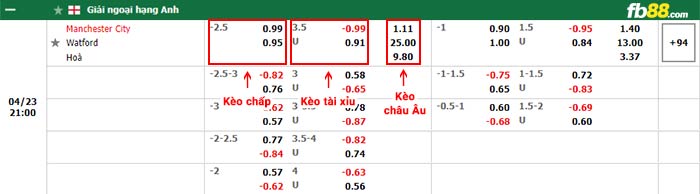 fb88-bảng kèo trận đấu Man City vs Watford