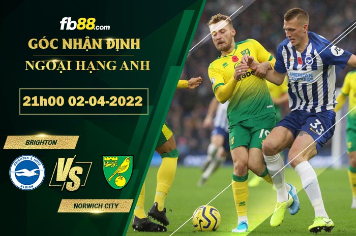 Fb88 soi kèo trận đấu Brighton vs Norwich City