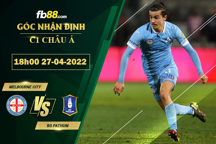 Soi kèo Melbourne City vs BG Pathum 18h00 ngày 27/4/2022