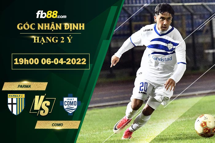 Fb88 soi kèo trận đấu Parma vs Como