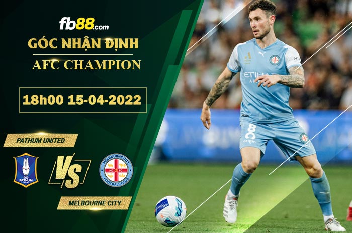 Fb88 soi kèo trận đấu Pathum United vs Melbourne City