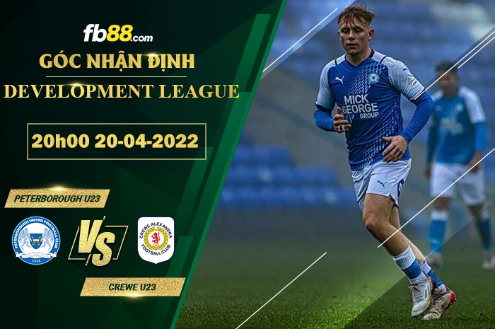 Fb88 soi kèo trận đấu Peterborough U23 vs Crewe U23