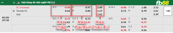 Fb88 bảng kèo trận đấu Cincinnati vs Toronto FC