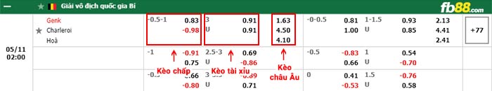 fb88-bảng kèo trận đấu Genk vs Charleroi