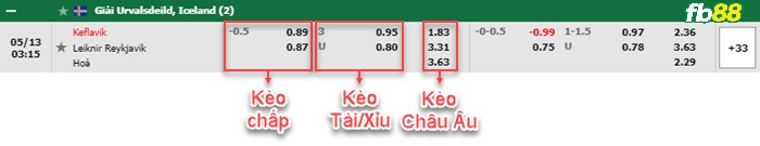 Fb88 bảng kèo trận đấu Keflavik vs Leiknir Reykjavik