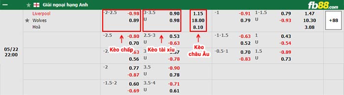fb88-bảng kèo trận đấu Liverpool vs Wolves