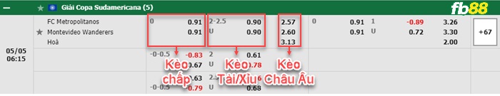 Fb88 bảng kèo trận đấu Metropolitanos vs Montevideo