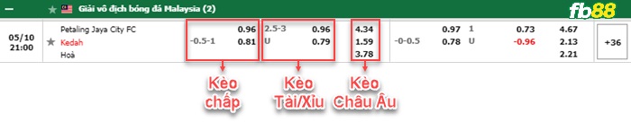 Fb88 bảng kèo trận đấu Petaling Jaya vs Kedah