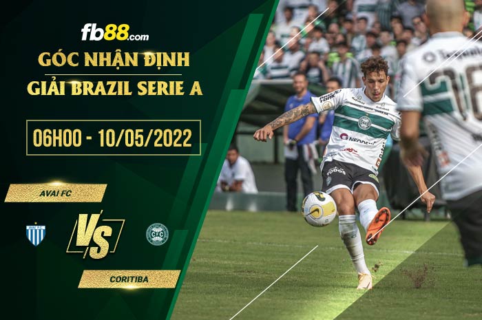 Soi kèo Avai FC vs Coritiba 6h00 ngày 10/5/2022