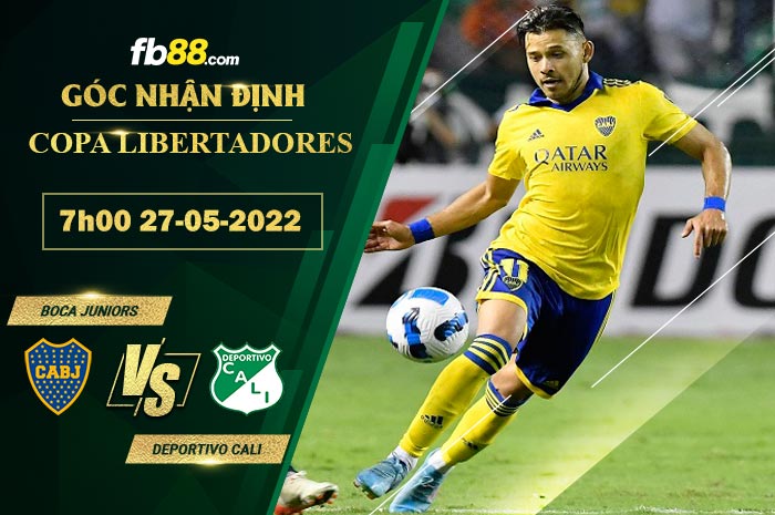 Soi kèo Boca Juniors vs Deportivo Cali 7h00 ngày 27/5/2022