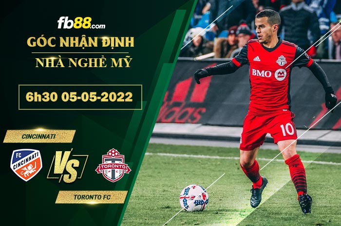 Soi kèo Cincinnati vs Toronto FC 6h30 ngày 5/5/2022