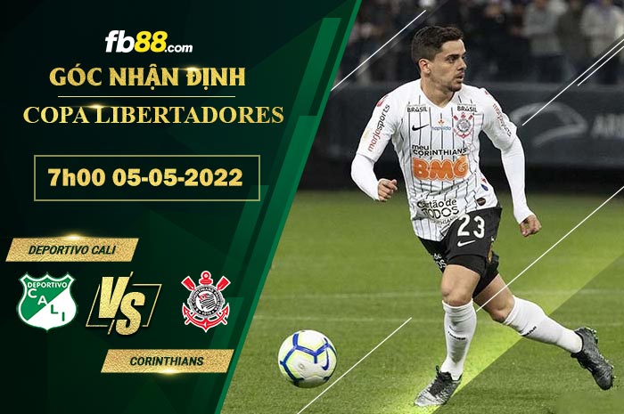 Soi kèo Deportivo Cali vs Corinthians 7h00 ngày 5/5/2022