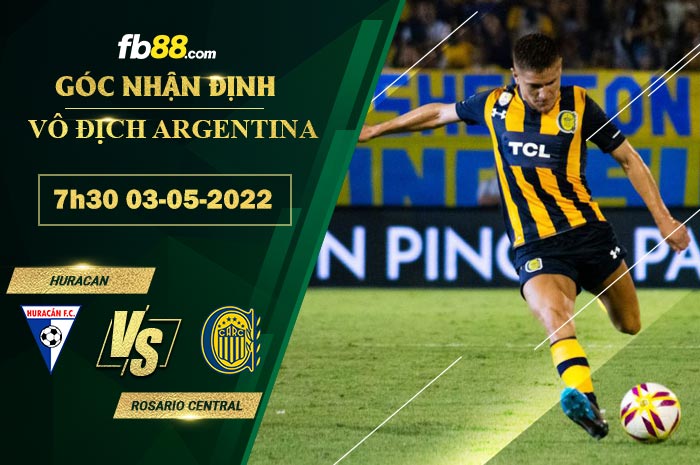 Fb88 soi kèo trận đấu Huracan vs Rosario Central