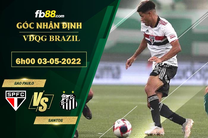 Fb88 soi kèo trận đấu Sao Paulo vs Santos