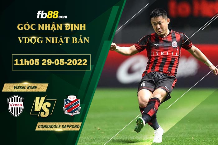 Fb88 soi kèo trận đấu Vissel Kobe vs Consadole Sapporo