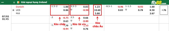 fb88-bảng kèo trận đấu Dundalk vs UC Dublin