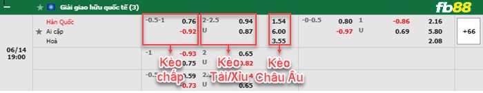 Fb88 bảng kèo trận đấu Hàn Quốc vs Ai Cập