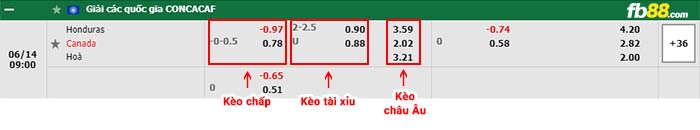 fb88-bảng kèo trận đấu Honduras vs Canada