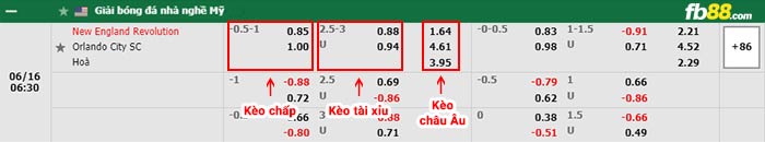 fb88-bảng kèo trận đấu New England vs Orlando City