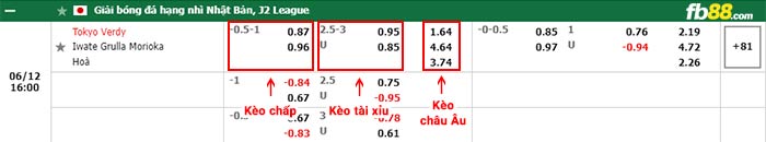 fb88-bảng kèo trận đấu Tokyo Verdy vs Grulla Morioka