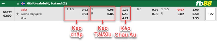 Fb88 bảng kèo trận đấu Valur vs Leiknir Reykjavik