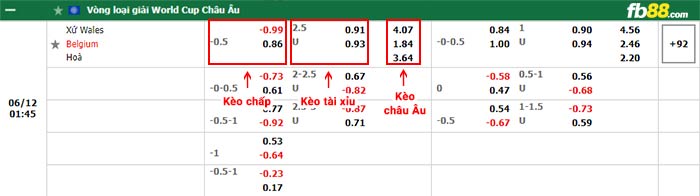 fb88-bảng kèo trận đấu Wales vs Bỉ