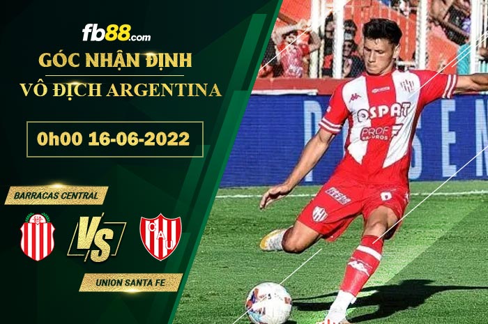 Fb88 soi kèo trận đấu Barracas Central vs Union Santa Fe