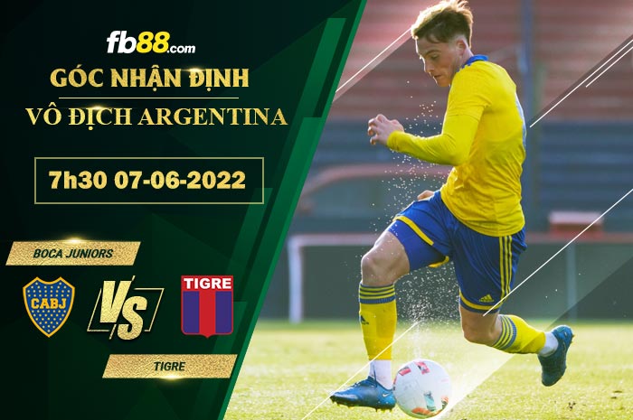 Soi kèo Boca Juniors vs Tigre 7h30 ngày 16/6/2022