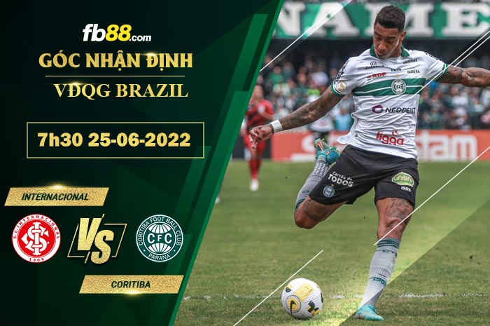 Soi kèo Internacional vs Coritiba 7h30 ngày 25/6/2022