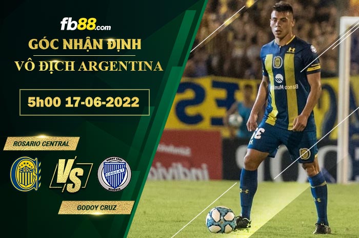 Soi kèo Rosario Central vs Godoy Cruz 5h00 ngày 17/6/2022