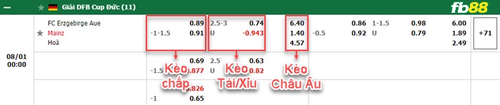 Fb88 bảng kèo trận đấu Aue vs Mainz