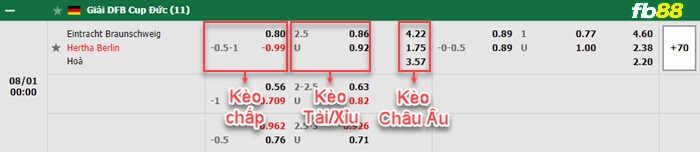 Fb88 bảng kèo trận đấu Braunschweig vs Hertha Berlin
