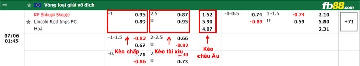 fb88-bảng kèo trận đấu FK Shkupi vs Lincoln Red Imps